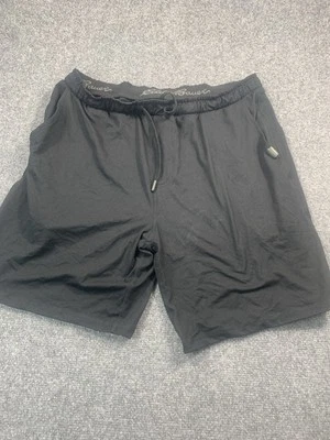 Pantalones Cortos Eddie Bauer Lounge Para Hombre Grandes Negros Cintura Elástica Bolsillos con Cordón Foto 1 de 4