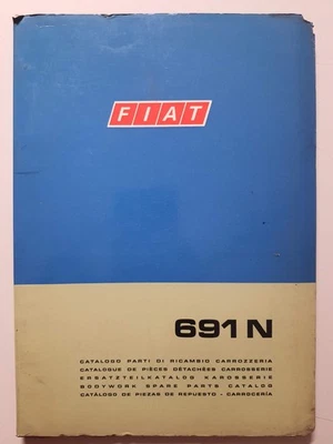 Autocarro FIAT 691N  CATALOGO PARTI DI RICAMBIO Originale FIAT 1972 - Immagine 1 di 4
