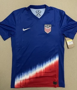 2024 Nike Maglia Calcio Uomo United States Away Blu Large L US USMNT USA - Foto 1 di 4