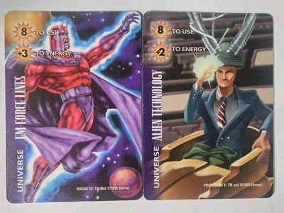Marvel Overpower UNIVERSE EM FORCE LINES Magneto, Professor X Alien Technology  - Image 1 of 4