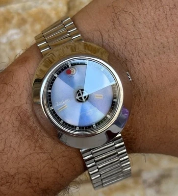 Reloj Vintage Zodiac Orbiter Astrográfico SST Azul Ref 882.953 41mm Esfera Misteriosa Foto 1 de 4