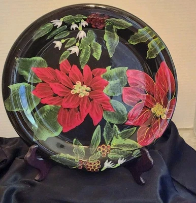 Juego de cena Navidad "Poinsettia Certified International" diámetro 11 pulgadas" Foto 1 de 4