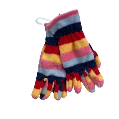 Guantes de microfleece a rayas para niños talla s/m azul marino antiguo nuevos con etiquetas Foto 1 de 4
