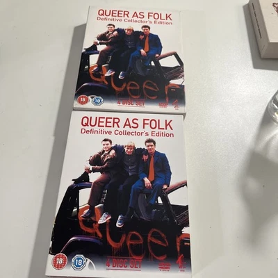 Queer As Folk Comp Series One & Two Definitive Collector's Edition DVD PAL Reg 2 Foto 1 de 4
