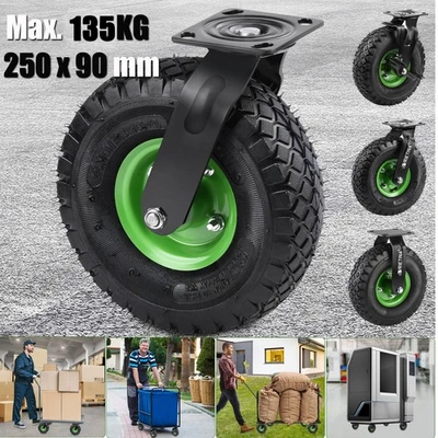 2X 4X Ersatz Rad Luftreifen Ø250mm Bollerwagen Schubkarren Sackkarren Rad Reifen - Bild 1 von 4