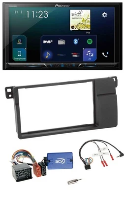 Pioneer Lenkrad Bluetooth USB 2DIN DAB Autoradio für BMW 3er E46 2000-2006 - Bild 1 von 4