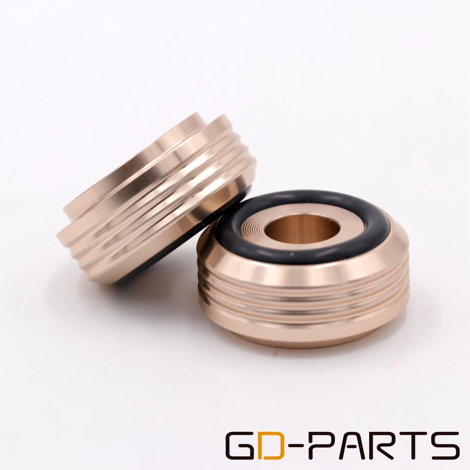 4PCS 30x14mm Gold Aluminum Speaker Isolation Feet AMP DAC Machine Stand Pad Cone - Image 1 of 1