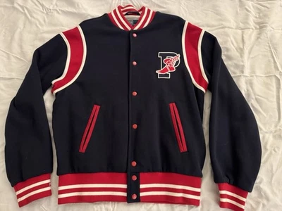 Polo Ralph Lauren Stadium 1992 Varsity Fleece Track Jacket P Wing - Size Medium - Image 1 of 2