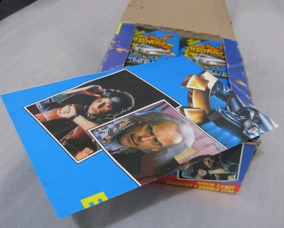 Topps Back To The Future Part II 1989 2 caja de cera 36 paquetes sellados con póster Foto 1 de 4
