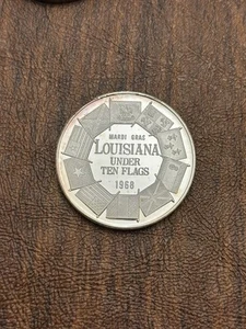 1968 Knights Of Momus .999 Fine Silver Doubloon- Mardi Gras Krewe Favor - Picture 1 of 2