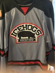 AHL Rockford Icehogs CCM Hockey Alternate Jersey Size 54 Chicago Blackhawks - Picture 1 of 12