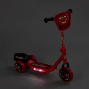 Disney Pixar Cars Lightning McQueen Light Up Bubble Machine Scooter Kids - Picture 1 of 4