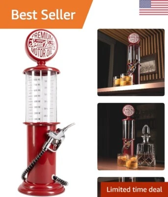 Dispensador de bebidas de plástico rojo estilo vintage - 30 fl. OZ - Decoración de cueva para hombre Foto 1 de 4