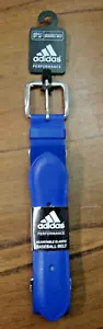 Adidas elastischer Performance verstellbarer Baseballgürtel ERWACHSENE Größe 32" - 46" KÖNIGSBLAU - Bild 1 von 4