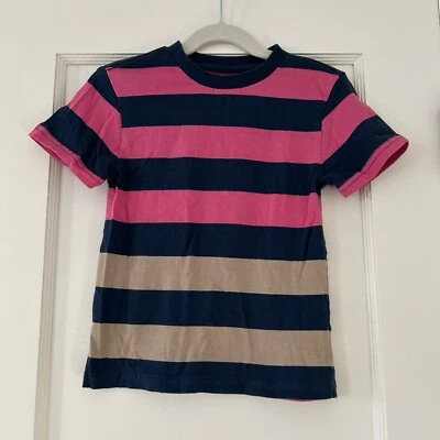 Camiseta de algodón manga corta a rayas rosa azul beige para niños pequeños Nordstrom Foto 1 de 3
