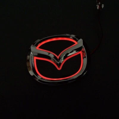 5D Red LED Car Tail Logo Badge Emblem Light Lamp For Mazda8 CX7 Mazda3 Mazda2 - Image 1 of 4