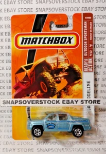 2009 MATCHBOX BLUE HONDA RIDGELINE, OUTDOOR SPORTSMAN 9/12, MBX #97 W/ NICE CARD - Picture 1 of 13