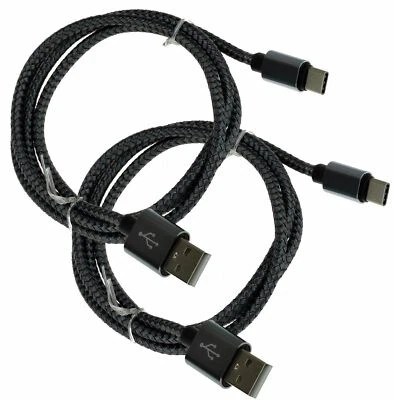 2X Cable De Datos USB-C USB Tipo C Cable De Aluminio Cargador Para Xiaomi Mi 9 - Imagen 1 de 4