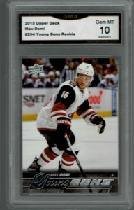 2015 Max Domi Upper Deck Young Guns Rookie Gem Mint 10 #204 - Picture 1 of 2