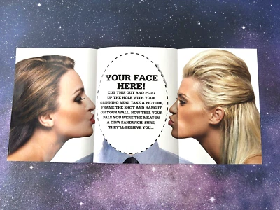 Cartaz de revista pôster WWE seu rosto aqui Ashley Massaro Maria HHH 10x22.5 HBK - Imagem 1 de 4