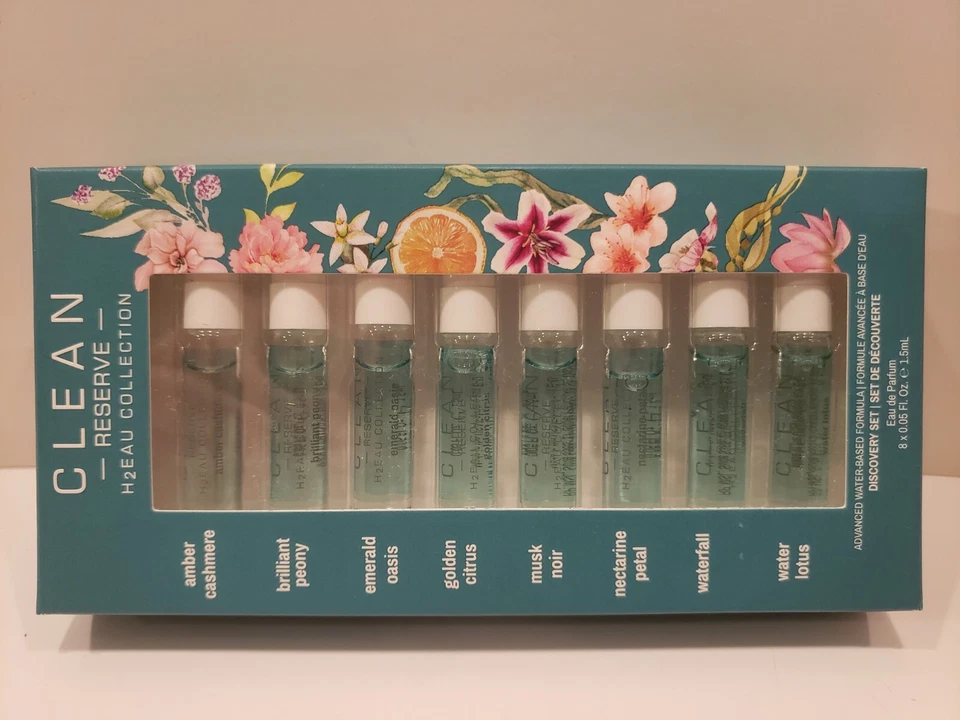 Clean - Reserve H2Eau Collection Eau De Parfum Spray - 8 Aromas - Fl Oz 0,05 - Novo na caixa - Imagem 1 de 1