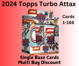TOPPS F1 Turbo Attax 2024 BASE CARDS 1 - 166 - 60% multi buy discount - Picture 1 of 1