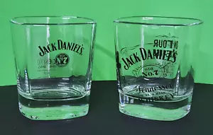 8,7 2 bicchieri vetro Jack Daniels bicchiere da whisky H: 9 cm Ø 8 cm - Foto 1 di 3