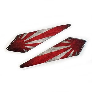 JDM Rising Sun JDM rustikale Flagge Autoflügel 3D gewölbt Gel Aufkleber Aufkleber Abzeichen - Bild 1 von 2