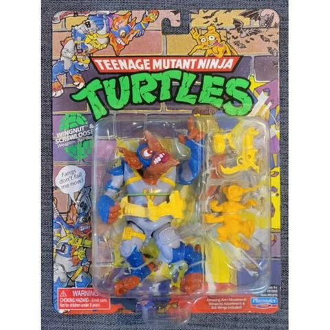 TMNT - Teenage Mutant Ninja Turtles - Wingnut & Screwloose Playmates Figure NEW Cover