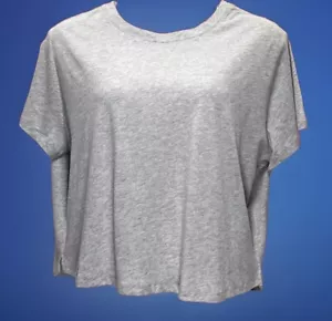 Stars Above Women's Heather Gray Short Sleeve Hi-Lo Hem Sleep Top Shirt Sz: XXL - Picture 1 of 8