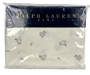 RARA RALPH LAUREN QUEEN Sábana Plana Tracy Floral Rosa Shabby 100% Algodón - Imagen 1 de 13