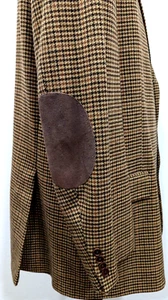 BROOKS BROTHERS 46L Blazer Sport Coat Houndstooth Wool/Cashmere Elbow Patch USA* - Picture 1 of 12