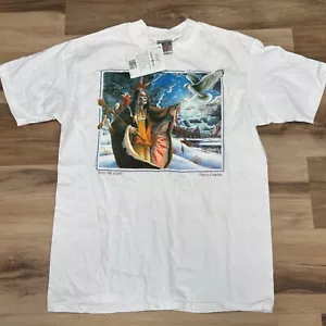 Vintage Native American T Shirt Mens Large Single Stitch 90s Wilderness Crewneck - Picture 1 of 10