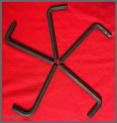 5/16" Short Arm Hex Key LOT OF 5  Eklind Chesco Allen 15120 - Image 1 of 4