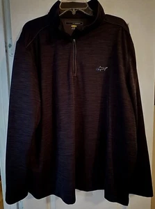 Greg Norman Play Dry Herren Größe XXL Langarm schwarz 1/4 Reißverschluss Pullover hervorragender Zustand - Bild 1 von 3