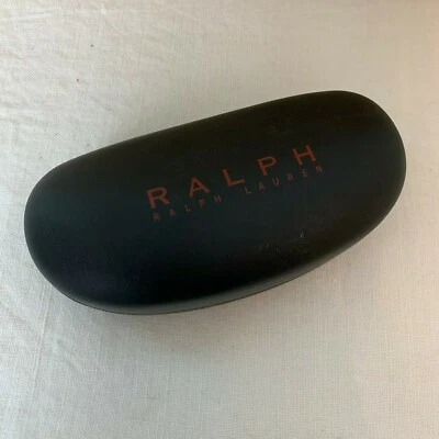 Estuche para Gafas Ralph Lauren Negro con Vinilo Rojo Sensación 6.5" x 3" x 2" Foto 1 de 4