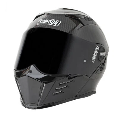 Casco de motocicleta Simpson Racing Products Mod Bandit fibra de carbono - mediano Foto 1 de 3