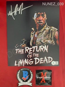Miguel Nunez autographed signed 8x10 photo Return of the Living Dead Beckett - Picture 1 of 1