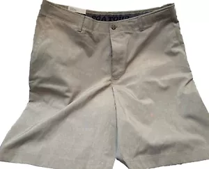 PGA Tour Stretch Elastic Mens Shorts Size 38 NWT Khaki Heather Twill 10” Inseam - Picture 1 of 7