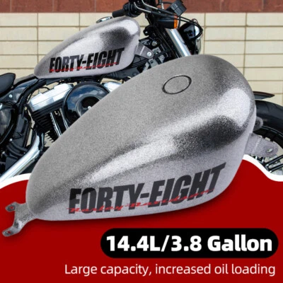 3.8 Gallon Gas Fuel Tank For Harley Sportster 883 1200 XL Iron 883 Forty Eight Foto 1 de 4