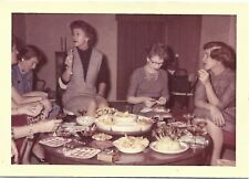 Vintage Old 1960's Color PHOTO of a Women's Tea Party Luncheon Cocktail Party 