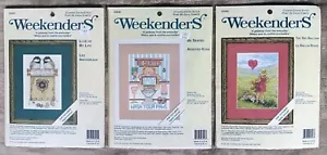 Weekenders gezählt Kreuzstich Stickpackung 3 Stück - 03562 / 03566 / 03548 - Bild 1 von 18