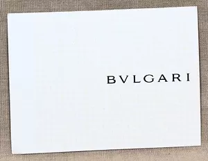 BVLGARI Certificate Authenticity Jewellery Jewels Watches Gifts Pens BULGARI / - Foto 1 di 4