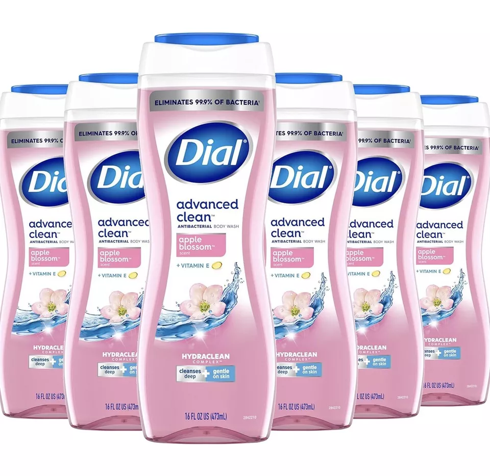 6 Dial Body Wash Apple Blossom Scent, Hydrating and Moisturizing Deep...16 Oz - Image 1 of 2
