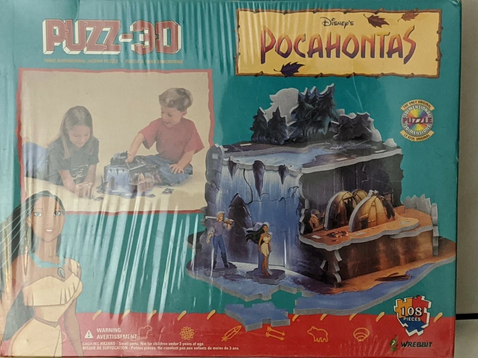 Wrebbit Puzz 3D Puzzle Disney Pocahontas 108 pieces Original - Image 1 of 1