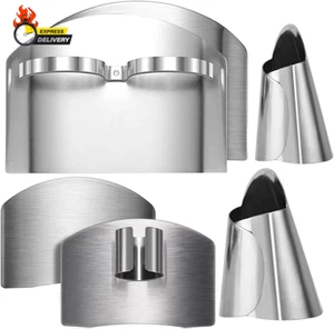 4PCS Finger Guard for Cutting Vegetables, Stainless Steel Finger Protector, Thum - Picture 1 of 12
