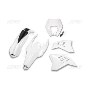 UFO Plastikkit passt KTM EXC EXC-F EXC-R 125 200 250 300 400 450 530 08-11 weiß - Bild 1 von 1