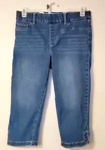 Kim Rogers - Women's Tummy-control, Pull-on, Stretch Denim Capri Pants (size 10) - Picture 1 of 7
