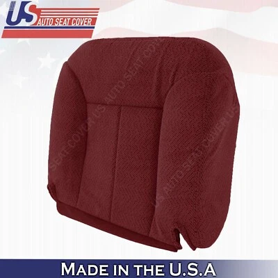 GMC Yukon Sierra 1995 a 1999 pasajero parte inferior cubierta de asiento de tela rojo rubí Foto 1 de 4