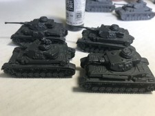 Battlefront Flames Of War Lot Of 4 German Panzer 4 Tanks